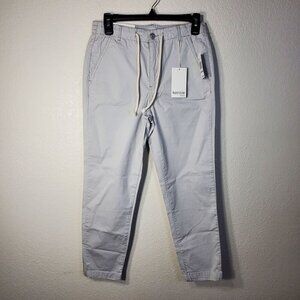 Kensie Womens Size 0/25 Girlfriend Style Joggers Light Gray Casual Pants